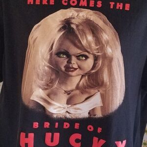 Fabulous Bride of Chucky Movie Black T Shirt New Mens Womens